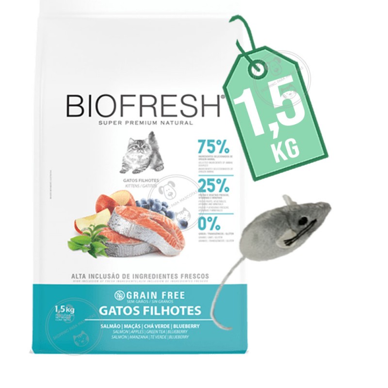 Gatitos, salmon 1.5 kg Biofresh