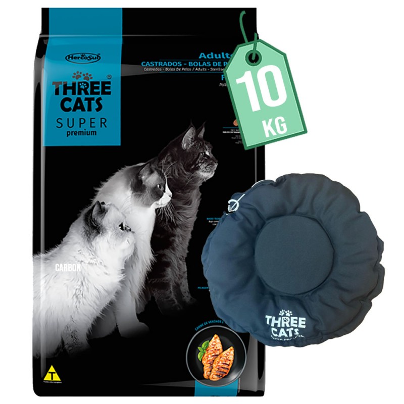Bola de Pelos Castrados 10.1 kg Three Cats