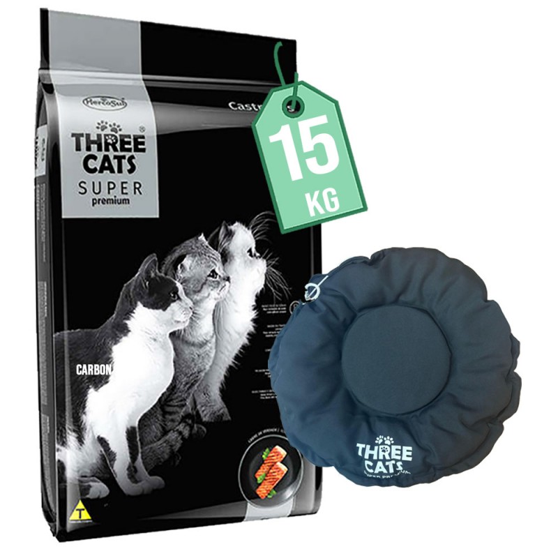 Gatos Castrados 15 Kg Three Cats Super Premium