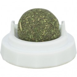 PELOTA DE HIERBA GATERA CON SOPORTE