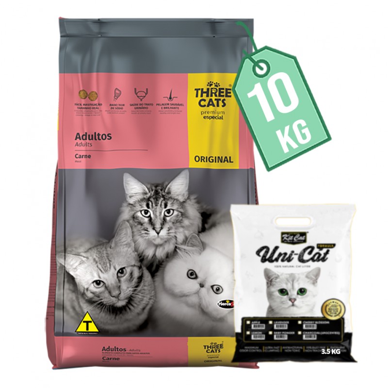 Three Cats Adultos 10 kg