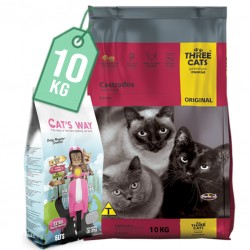 Three Cats Castrados 10 kg